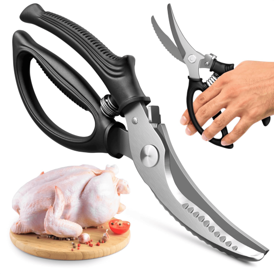 Edge Spring-Loaded Poultry Shears