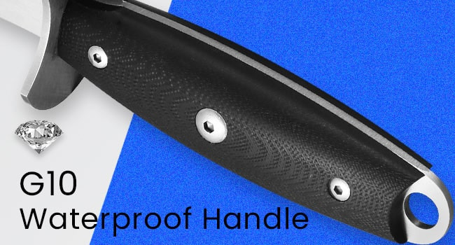 Aihomo 8.1 cm German Steel Oyster Knife with Guard — detail image 3
