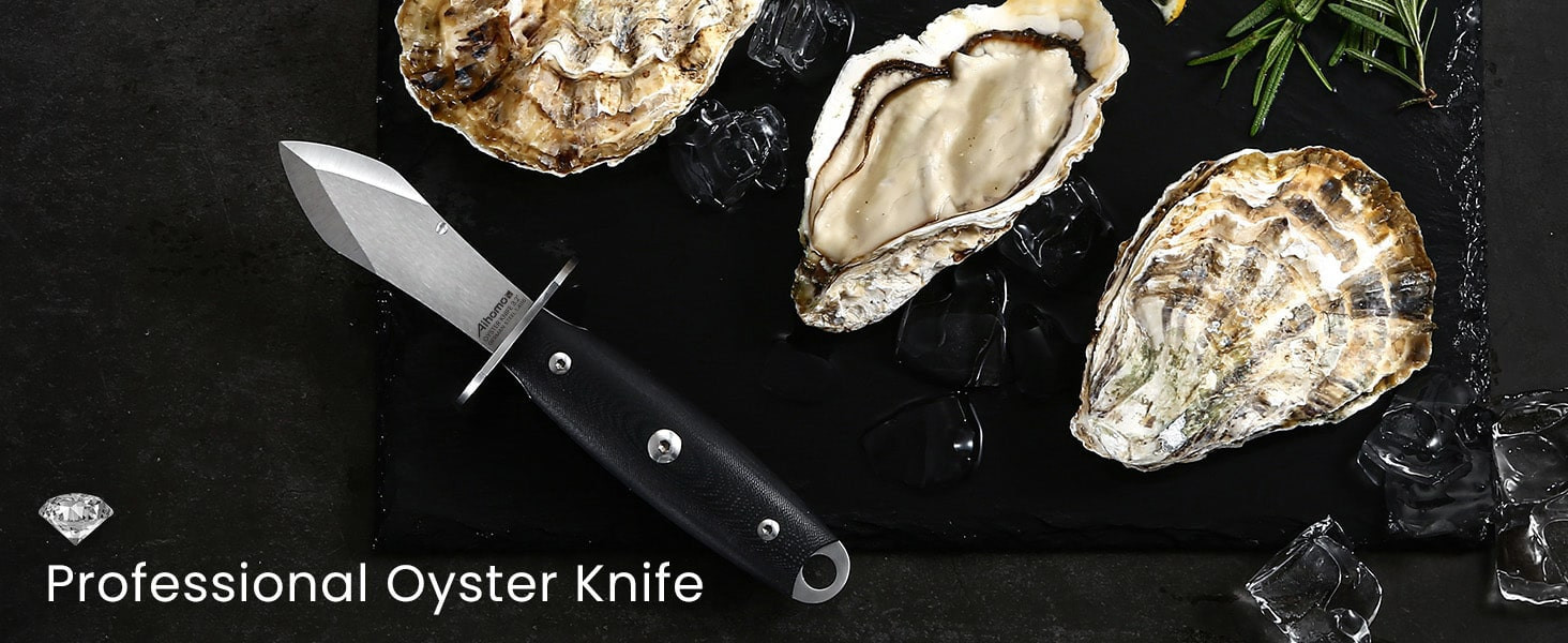 Aihomo 8.1 cm German Steel Oyster Knife with Guard — detail image 7