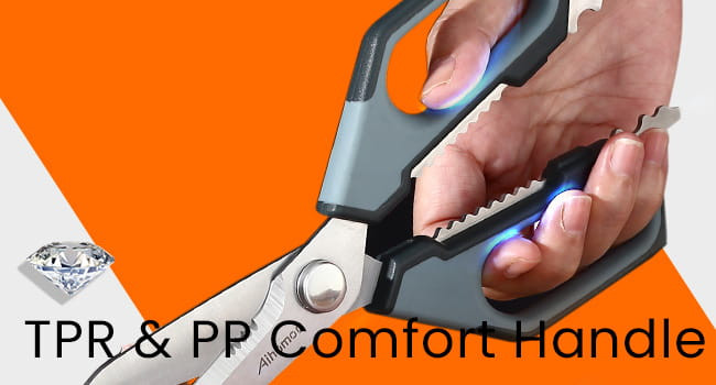 Aihomo Detachable Kitchen Shears with Herb Stripper — detail image 4