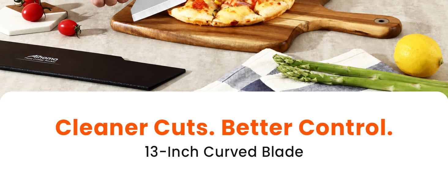 Aihomo 13-Inch Two-Handle Pizza Rocker — detail image 2
