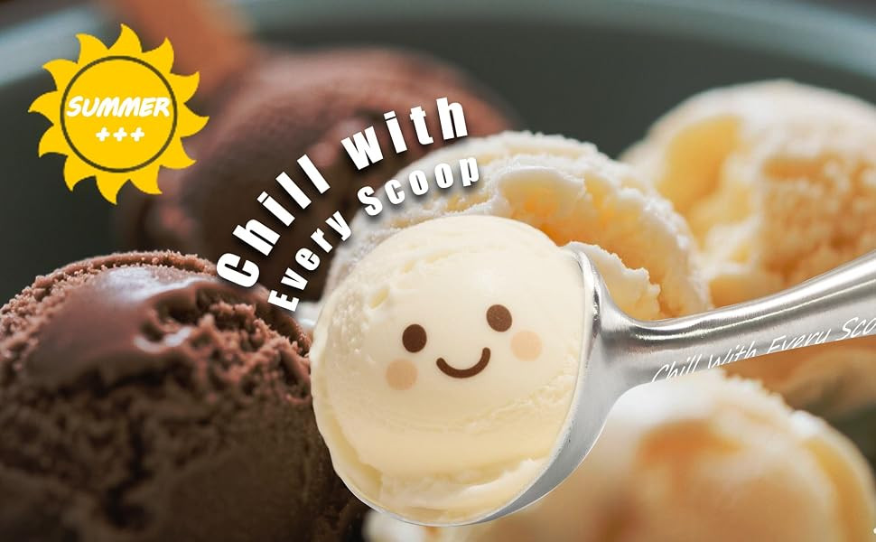 Aihomo One-Piece 304 Stainless Steel Ice Cream Scoop — detail image 5