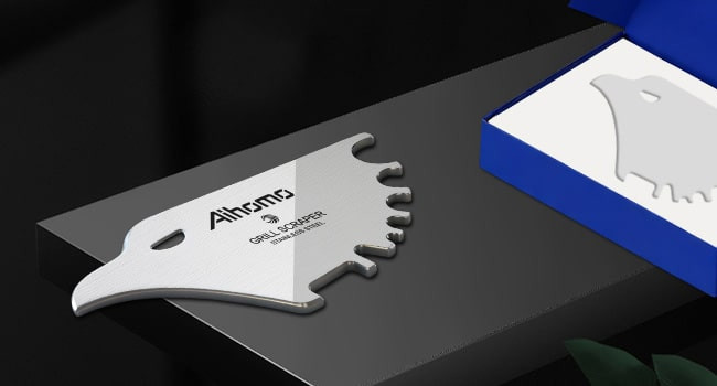 Aihomo Bristle-Free Stainless Steel Grill Scraper — detail image 3