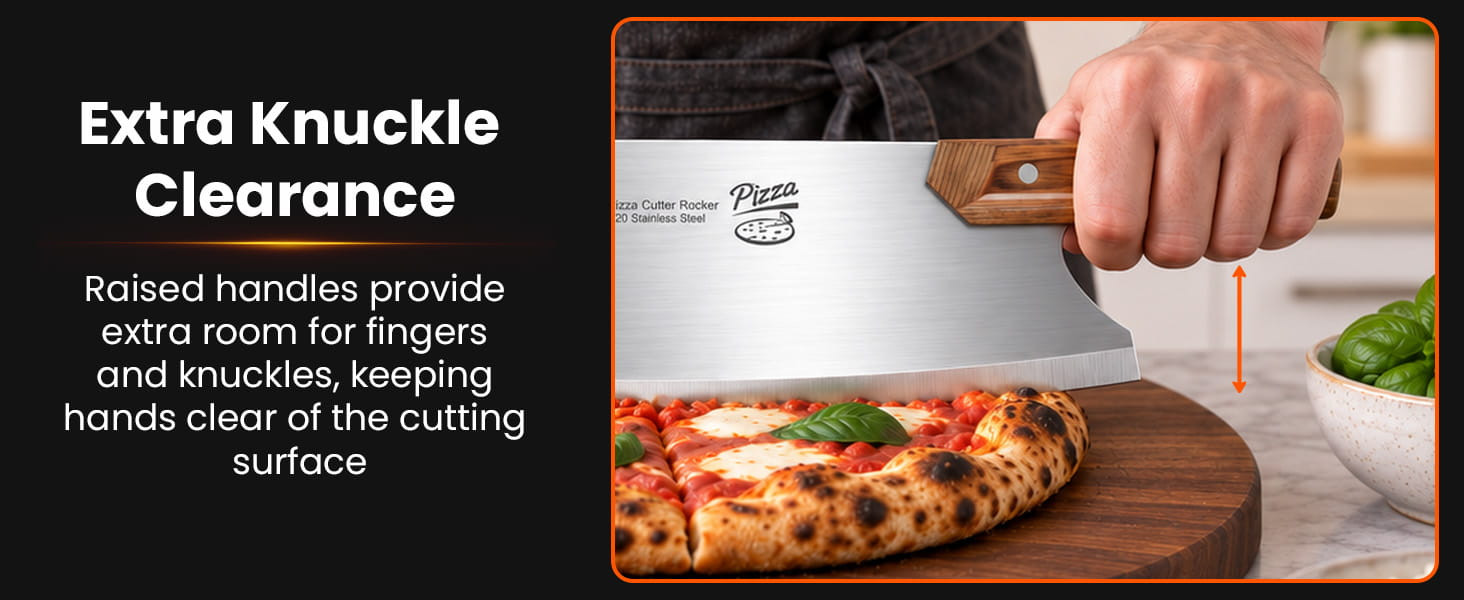 Aihomo 33 cm Stainless Steel Pizza Rocker — detail image 4