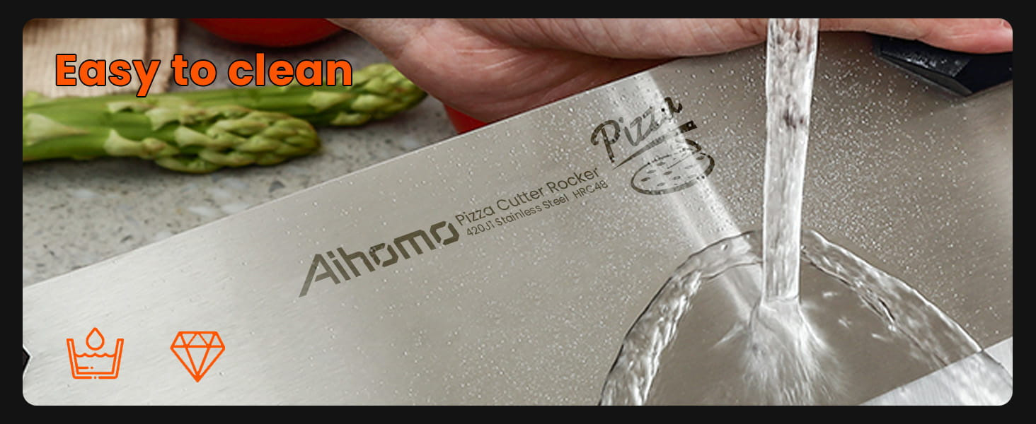 Aihomo 33 cm Stainless Steel Pizza Rocker — detail image 8