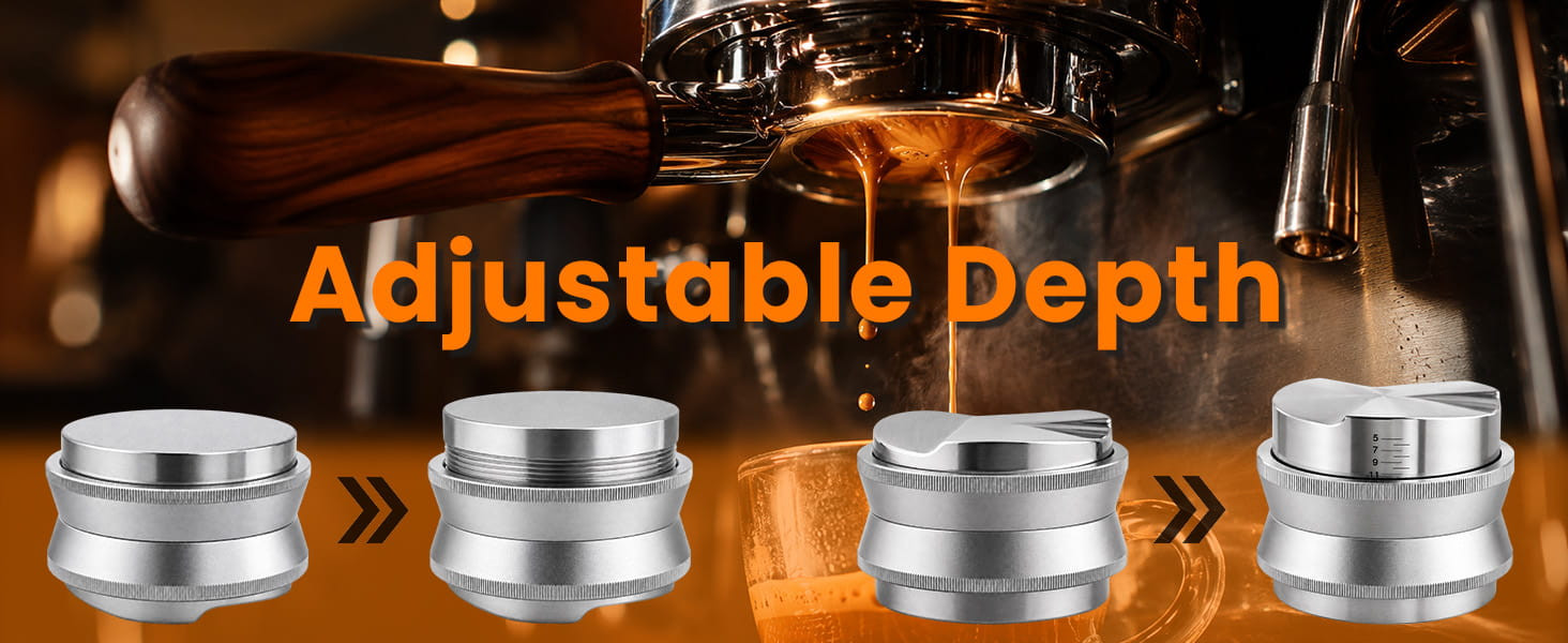 Aihomo 53.3 mm 2-in-1 Coffee Distributor and Tamper — detail image 3
