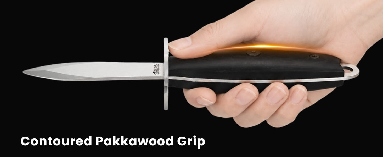 Aihomo 3.2-Inch Oyster Knife with Pakkawood Handle — detail image 10