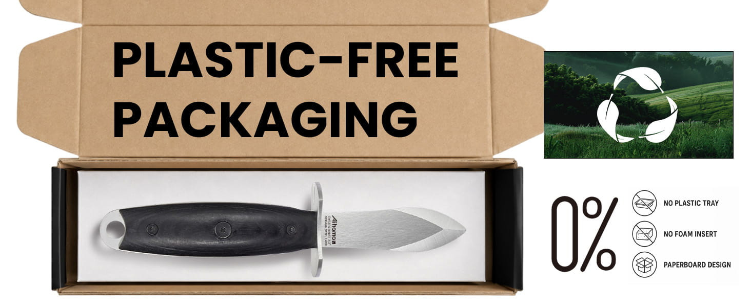 Aihomo 3.2-Inch Oyster Knife with Pakkawood Handle — detail image 11