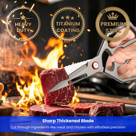 Aihomo Detachable Titanium-Coated Kitchen Shears