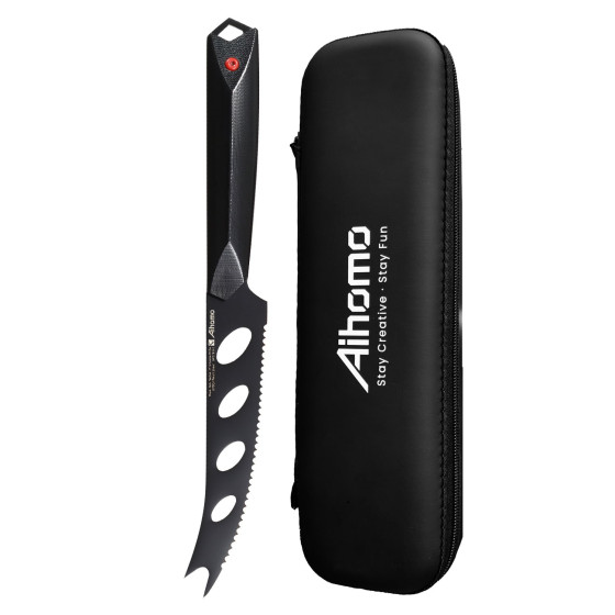 Aihomo 6-Inch Perforated Serrated Cheese Knife