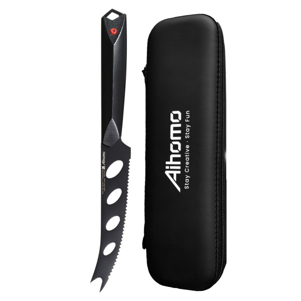 Aihomo 6-Inch Perforated Serrated Cheese Knife