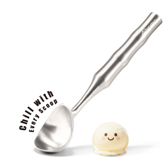 Aihomo One-Piece 304 Stainless Steel Ice Cream Scoop
